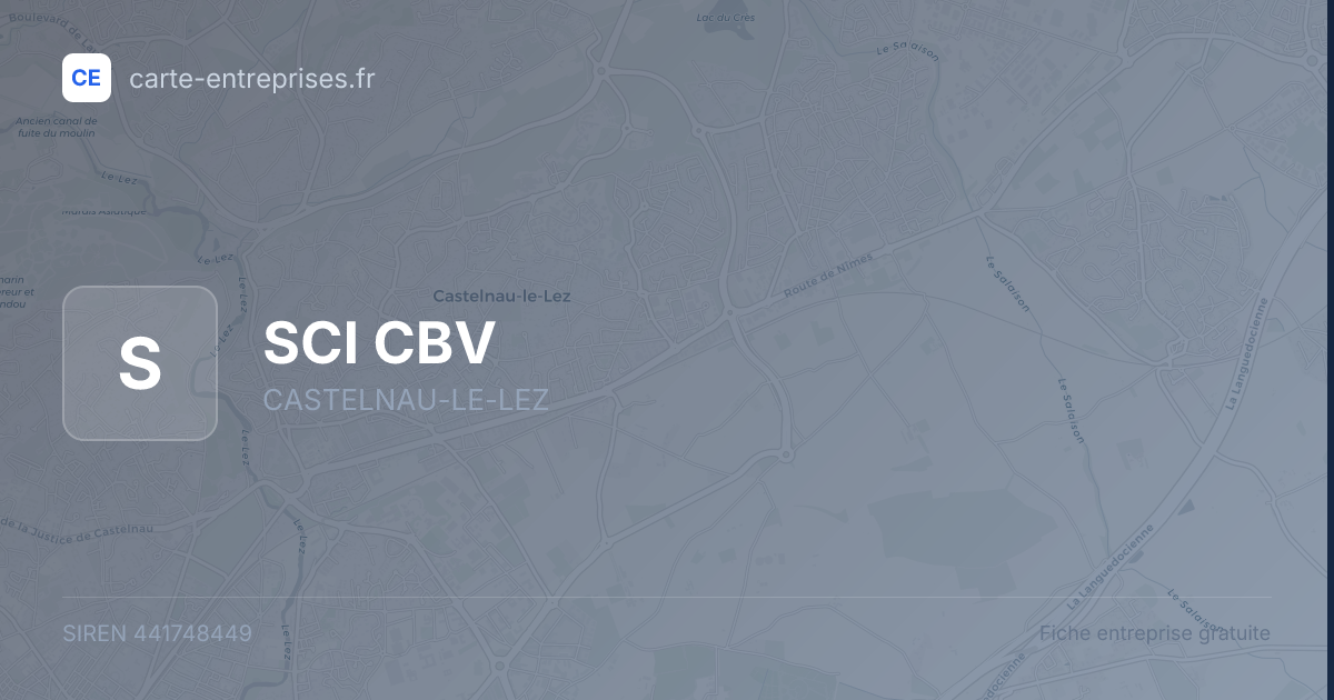 SCI CBV — 441748449 — fiche entreprise