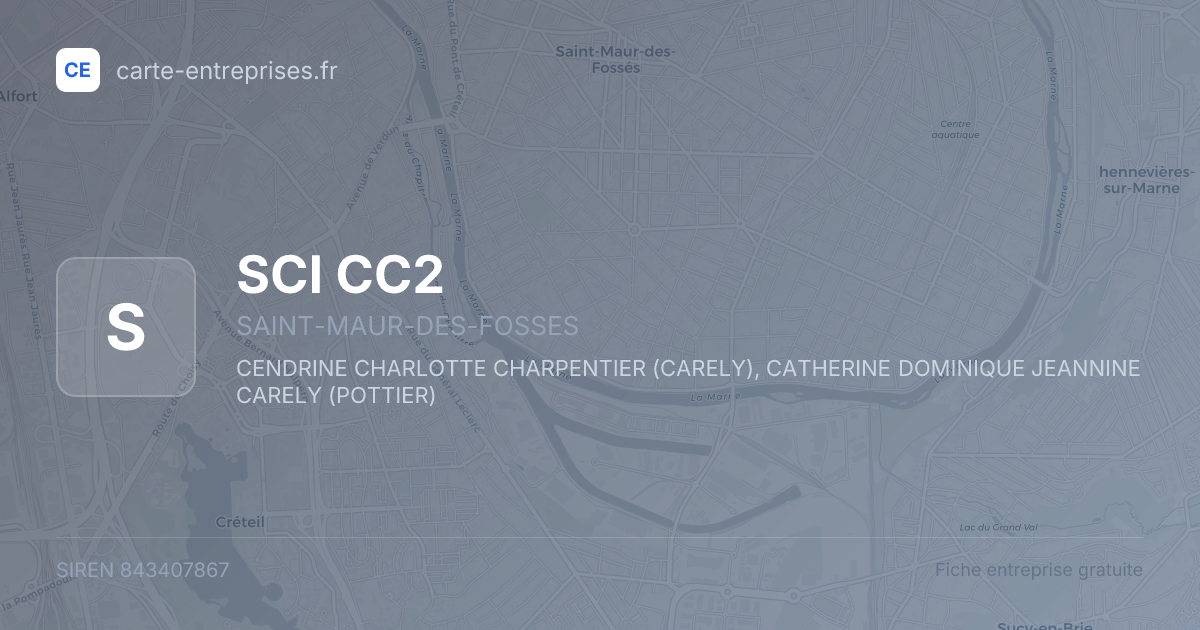 SCI CC2 — 843407867 — fiche entreprise