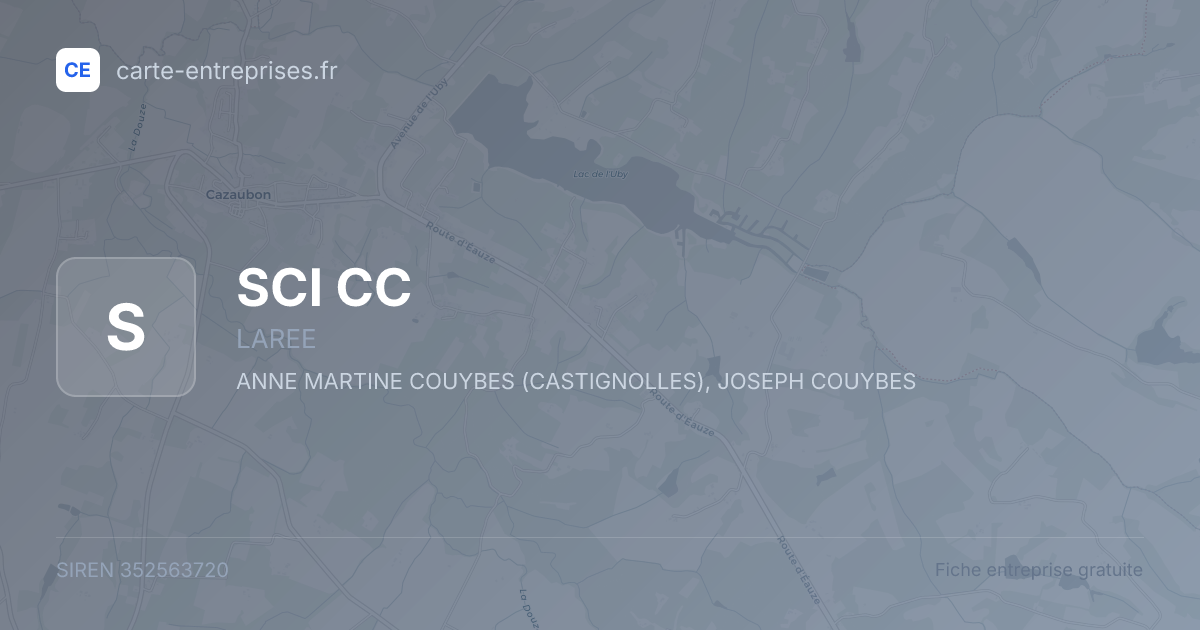 SCI CC — 352563720 — fiche entreprise