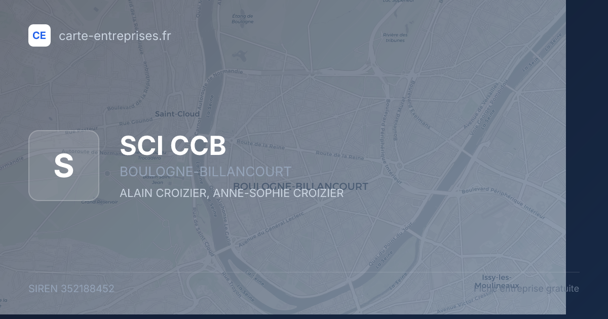 SCI CCB — 352188452 — fiche entreprise