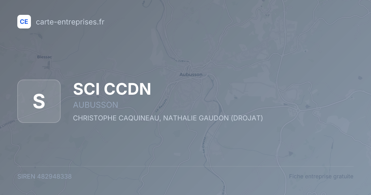 SCI CCDN — 482948338 — fiche entreprise