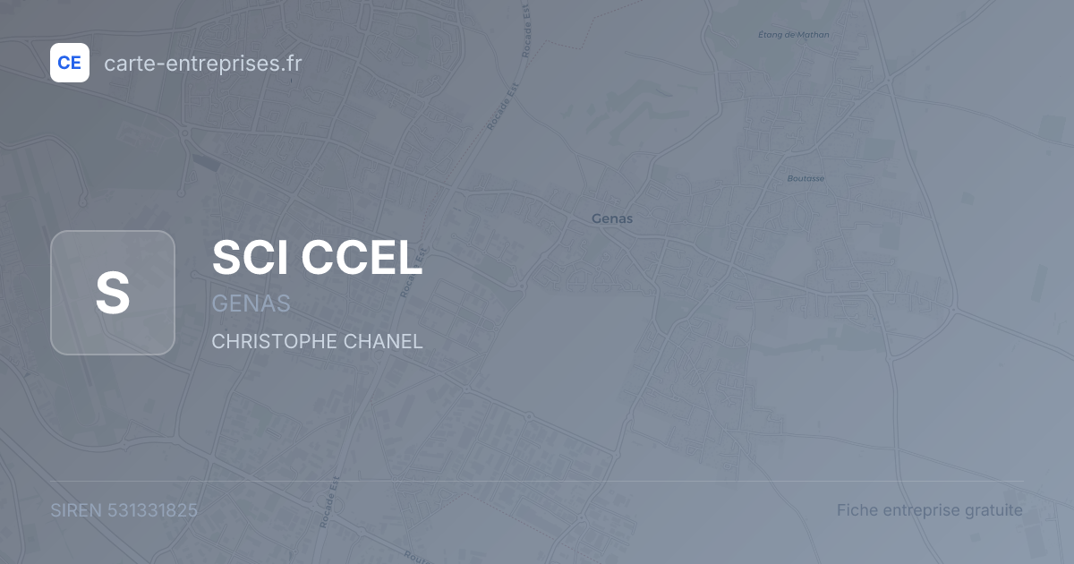 SCI CCEL — 531331825 — fiche entreprise