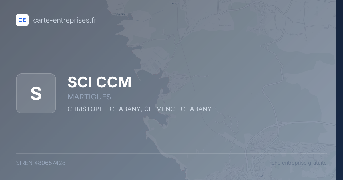 SCI CCM — 480657428 — fiche entreprise