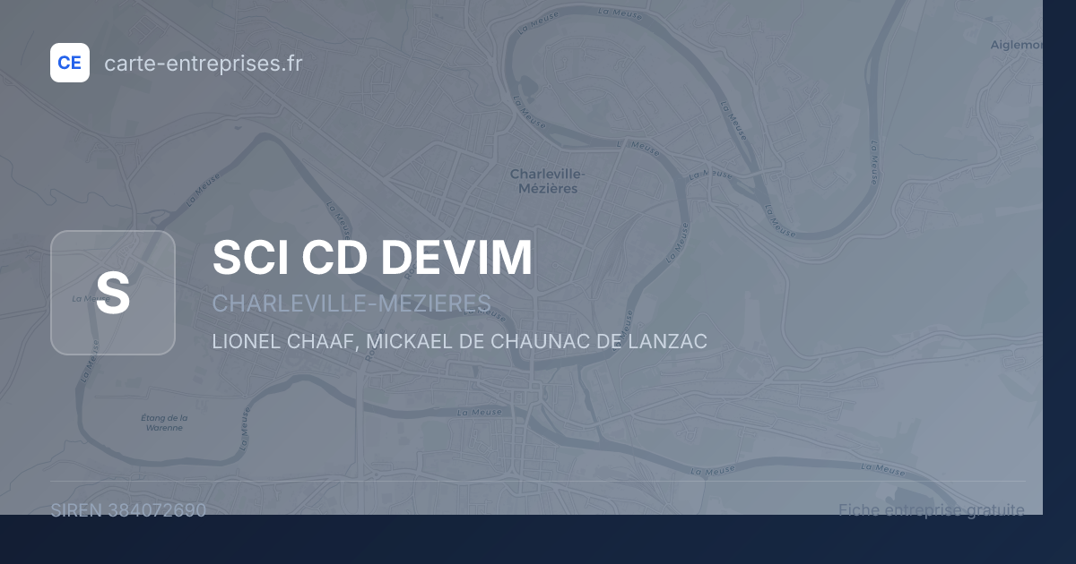 SCI CD DEVIM — 384072690 — fiche entreprise