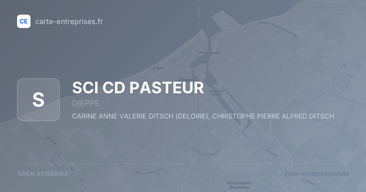 SCI CD PASTEUR — 481599199 — fiche entreprise