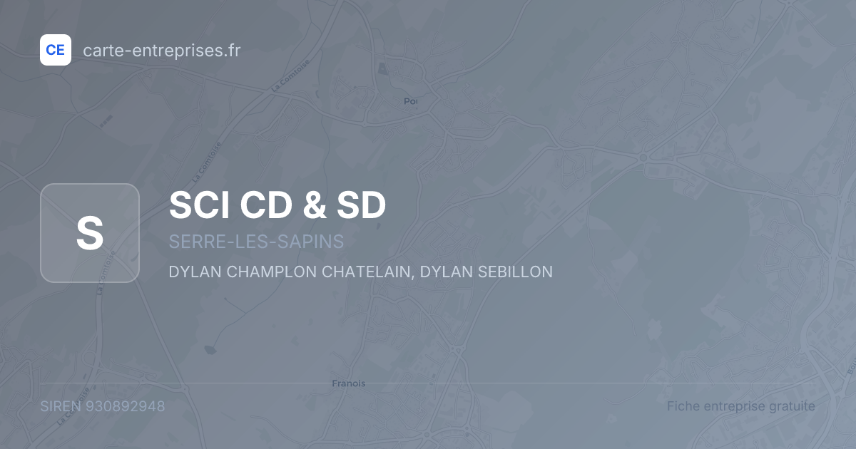 SCI CD & SD — 930892948 — fiche entreprise