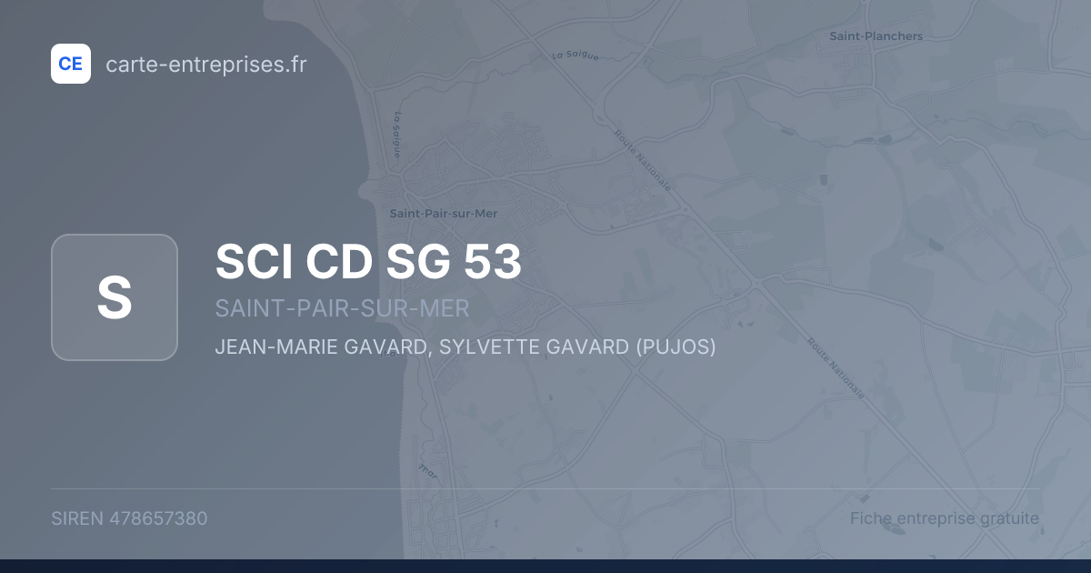 SCI CD SG 53 — 478657380 — fiche entreprise