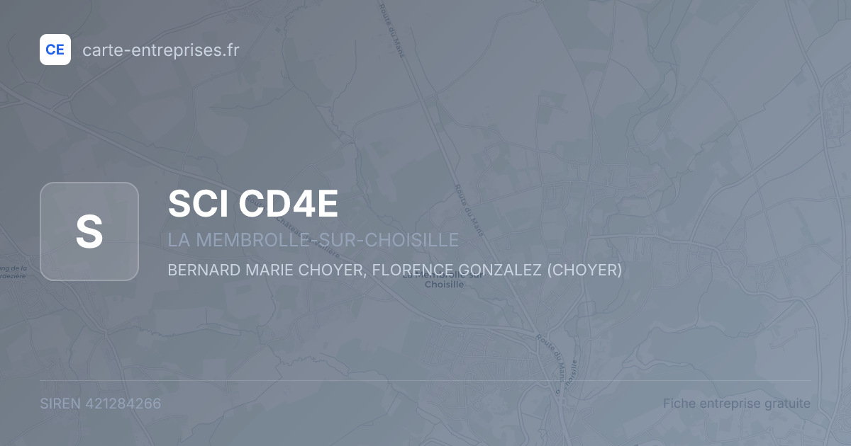 SCI CD4E — 421284266 — fiche entreprise