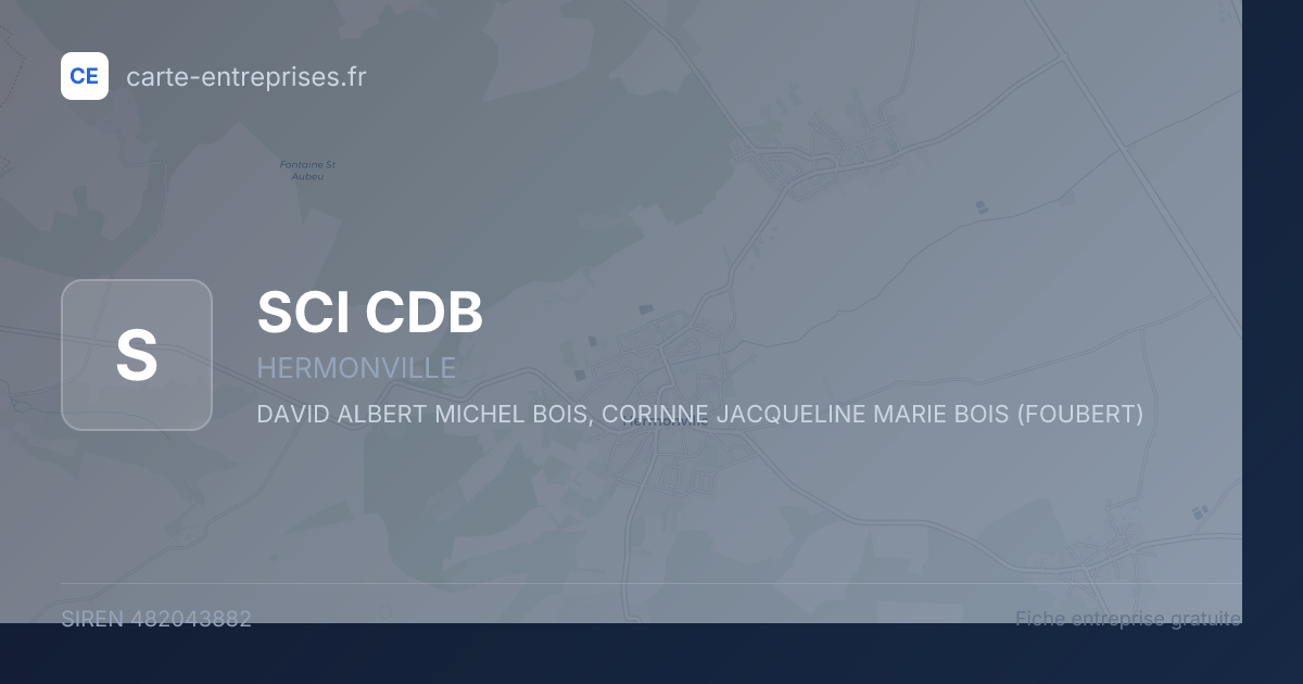SCI CDB — 482043882 — fiche entreprise