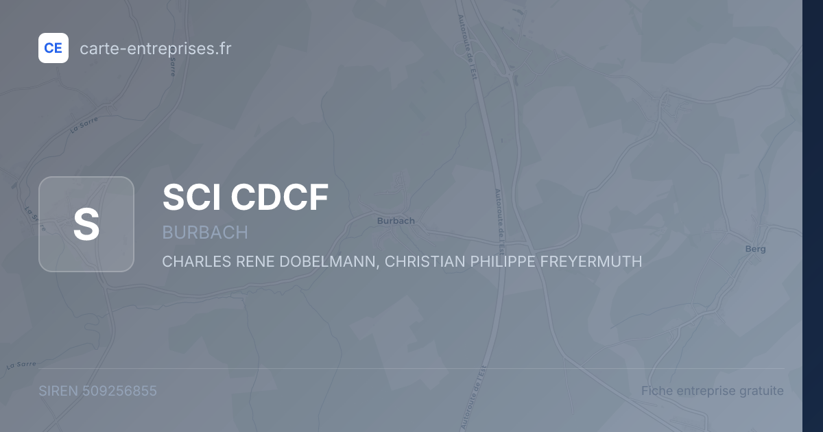 SCI CDCF — 509256855 — fiche entreprise
