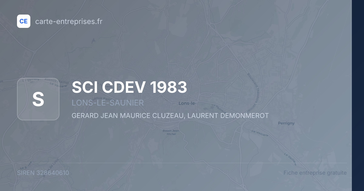 SCI CDEV 1983 — 328640610 — fiche entreprise
