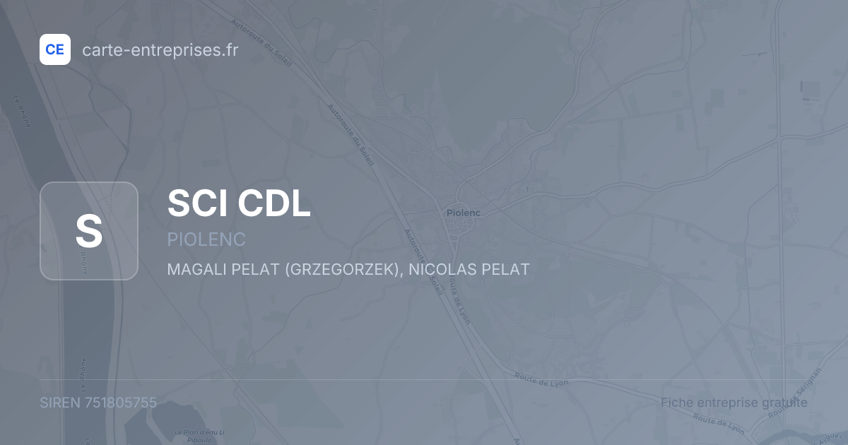 SCI CDL — 751805755 — fiche entreprise