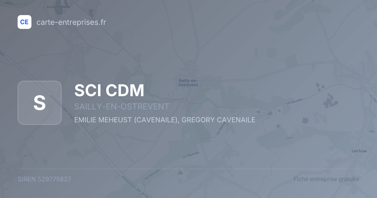 SCI CDM — 529775827 — fiche entreprise