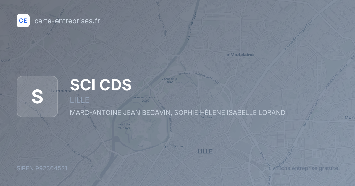 SCI CDS — 992364521 — fiche entreprise