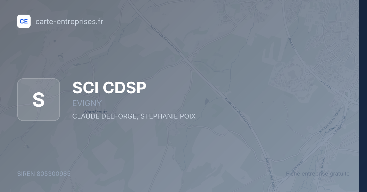 SCI CDSP — 805300985 — fiche entreprise