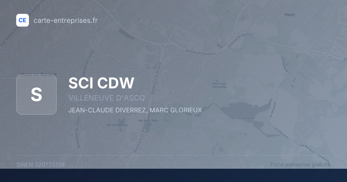 SCI CDW — 320773138 — fiche entreprise
