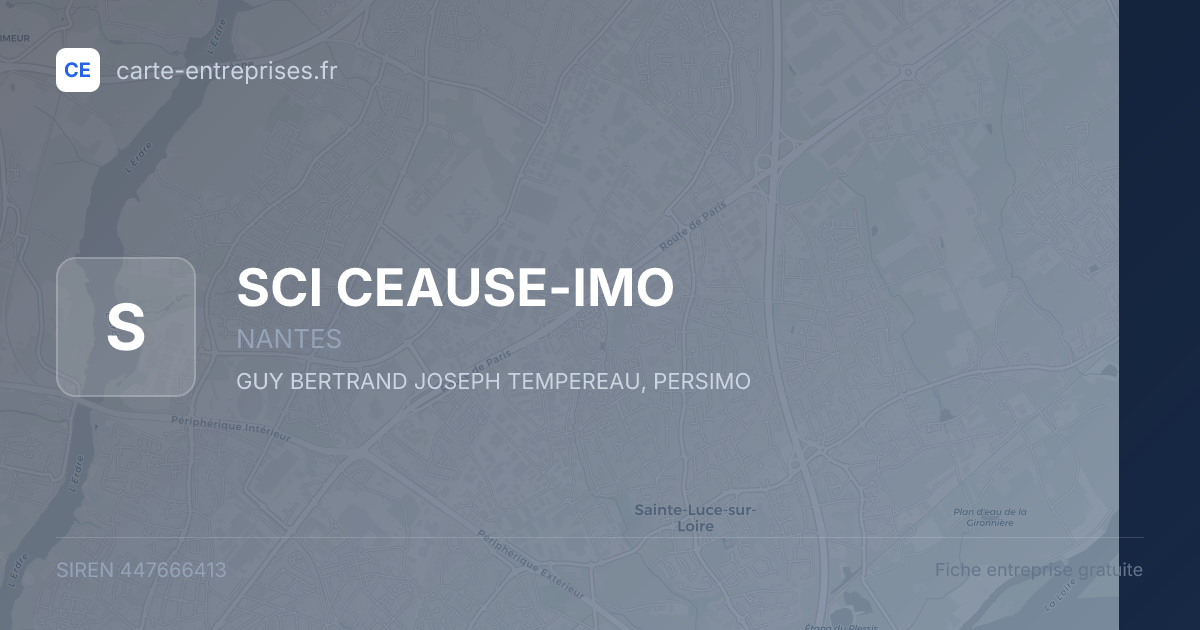 SCI CEAUSE-IMO — 447666413 — fiche entreprise