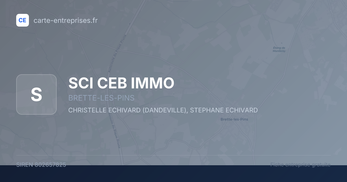 SCI CEB IMMO — 802657825 — fiche entreprise