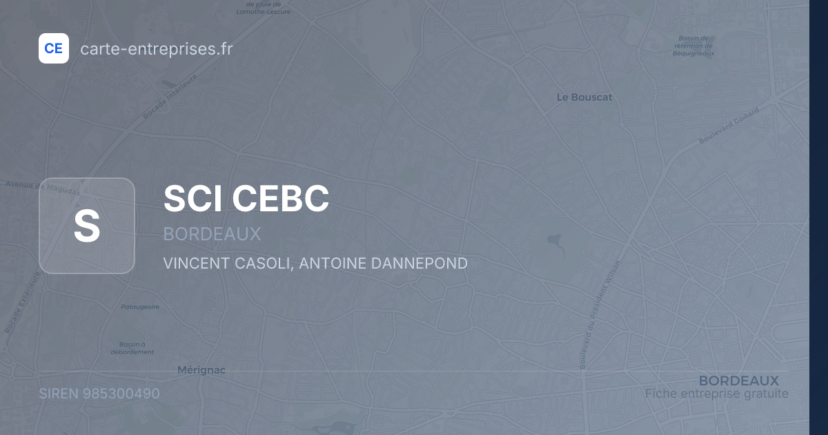 SCI CEBC — 985300490 — fiche entreprise