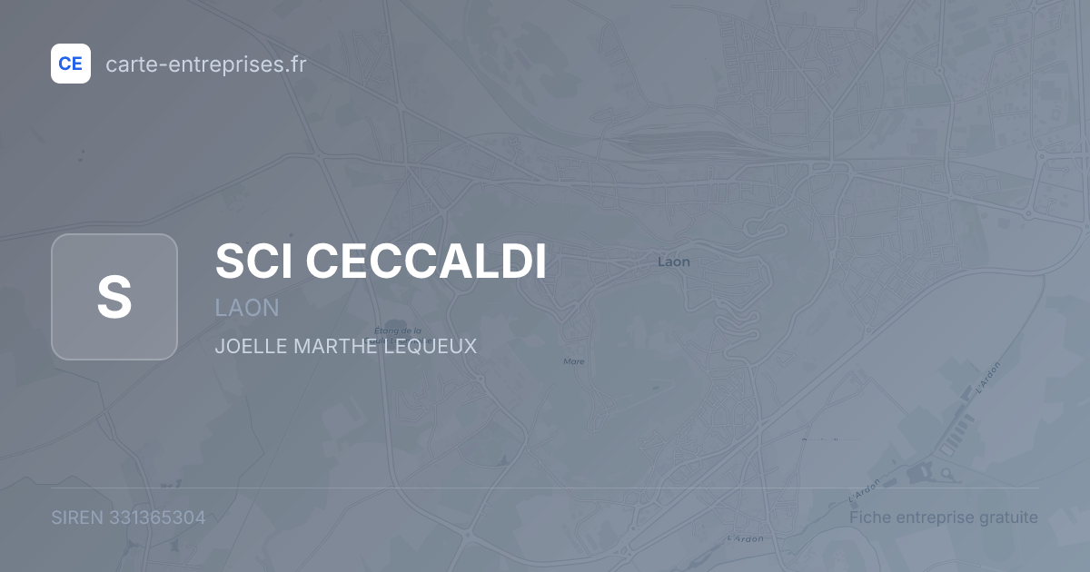 SCI CECCALDI — 331365304 — fiche entreprise