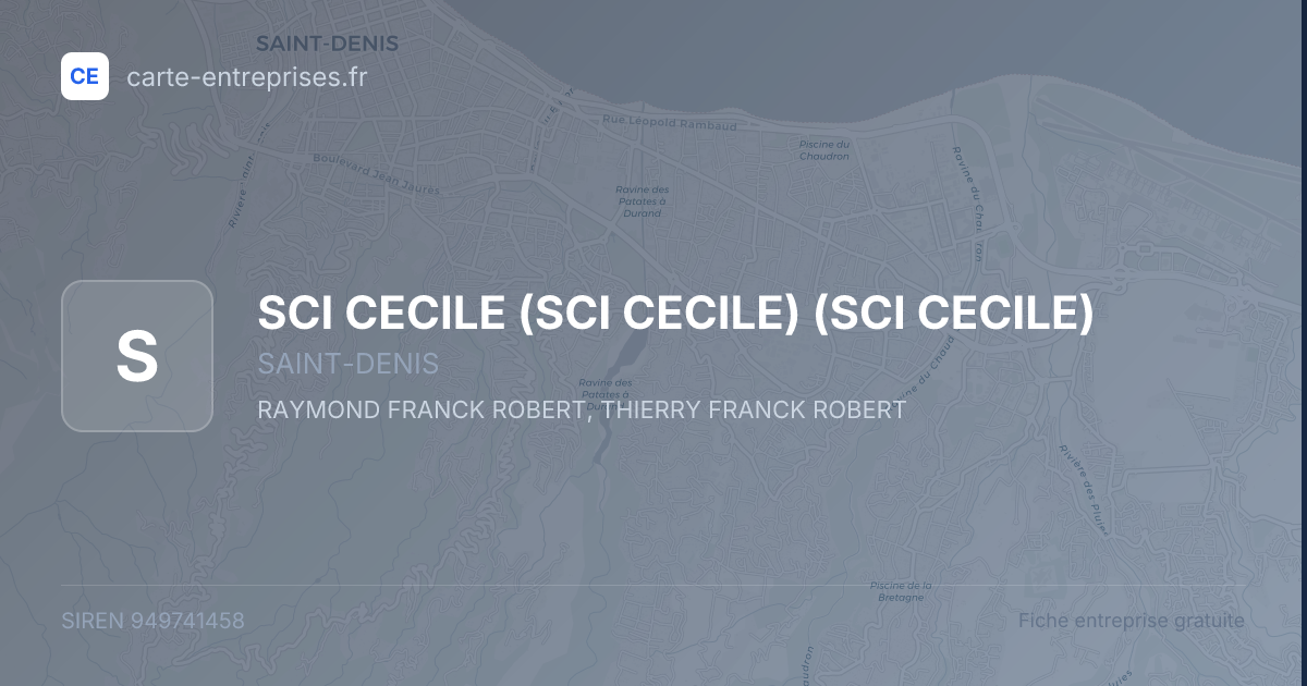SCI CECILE (SCI CECILE) (SCI CECILE) — 949741458 — fiche entreprise