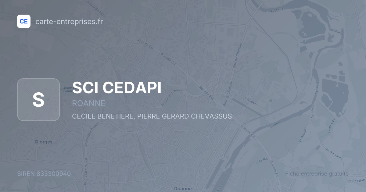 SCI CEDAPI — 833300940 — fiche entreprise