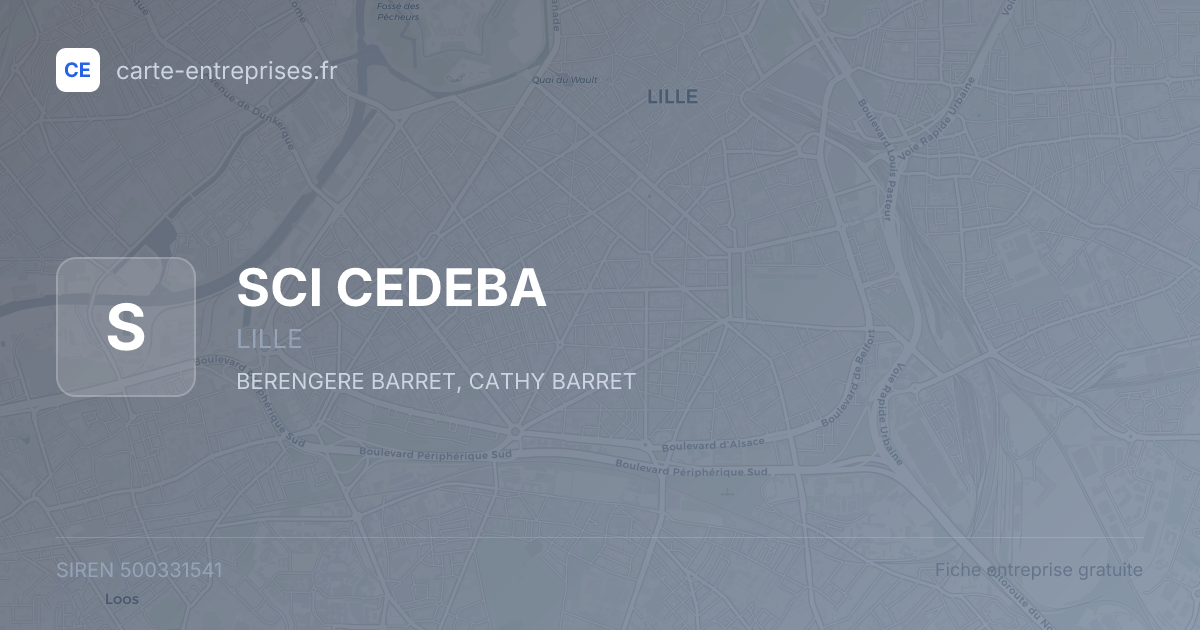 SCI CEDEBA — 500331541 — fiche entreprise