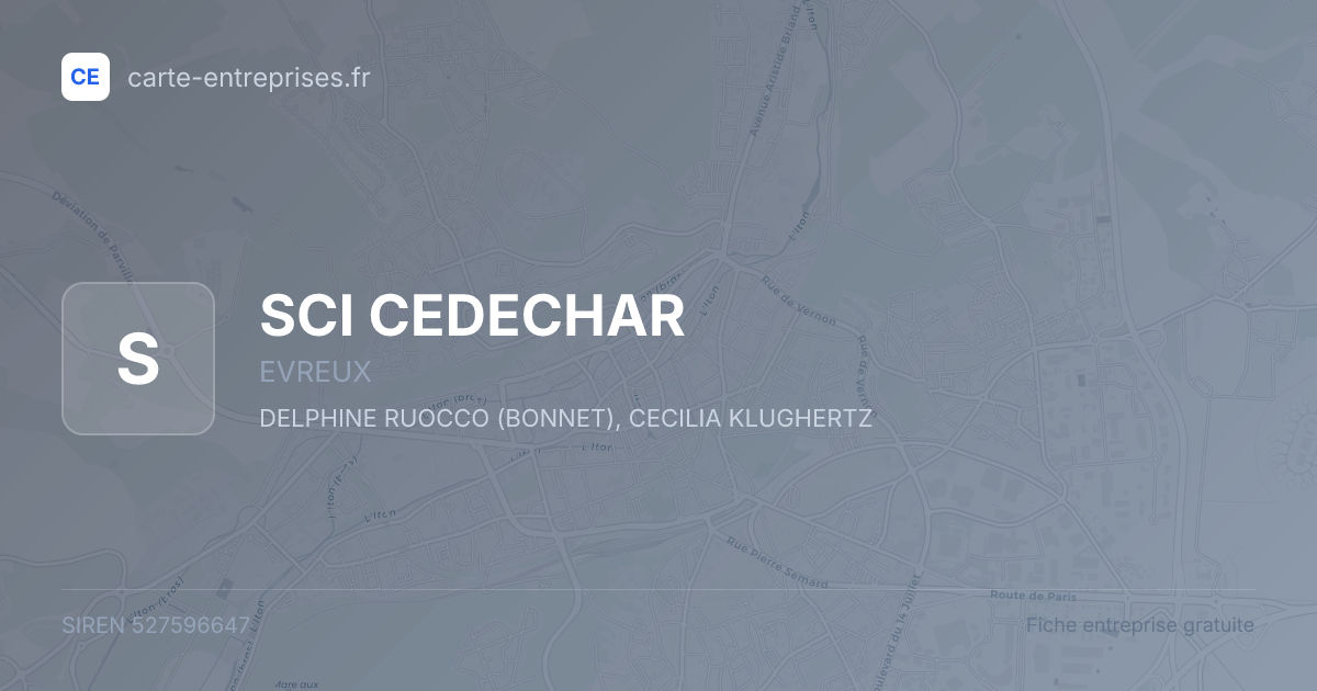 SCI CEDECHAR — 527596647 — fiche entreprise