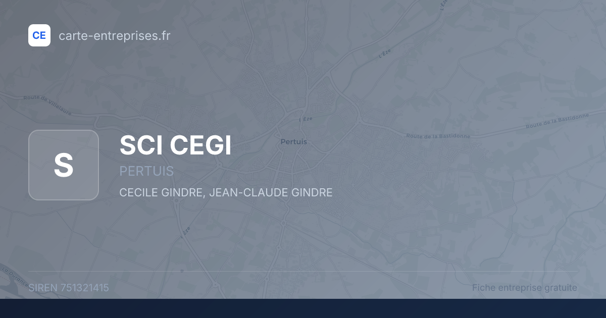 SCI CEGI — 751321415 — fiche entreprise