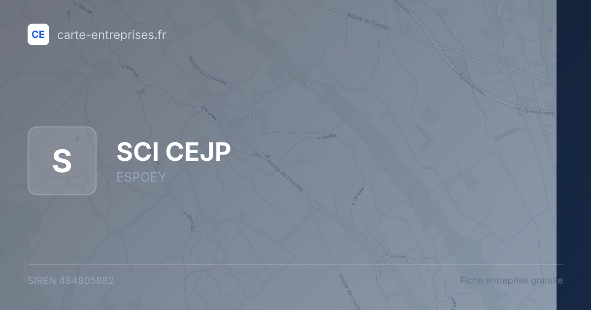SCI CEJP — 484805882 — fiche entreprise