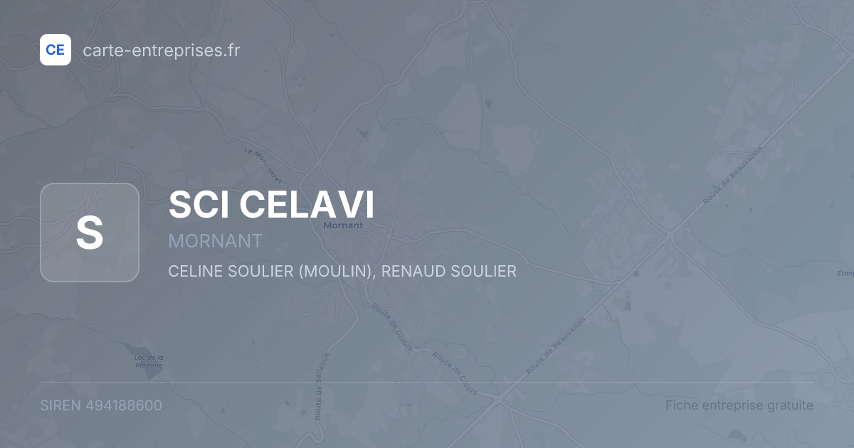 SCI CELAVI — 494188600 — fiche entreprise