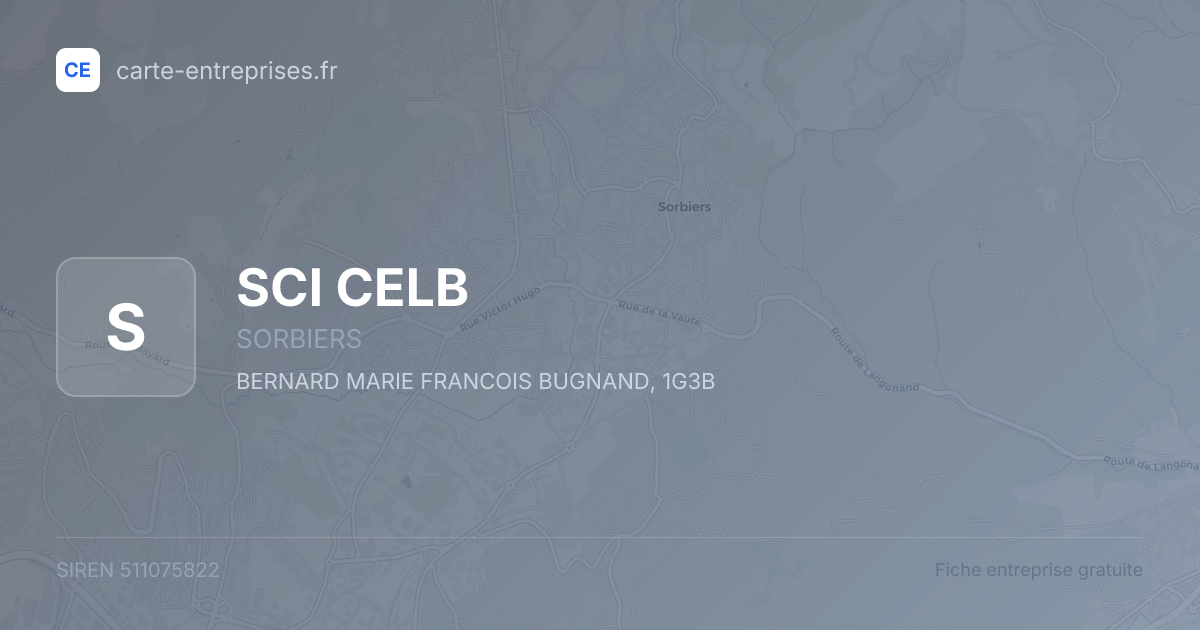 SCI CELB — 511075822 — fiche entreprise