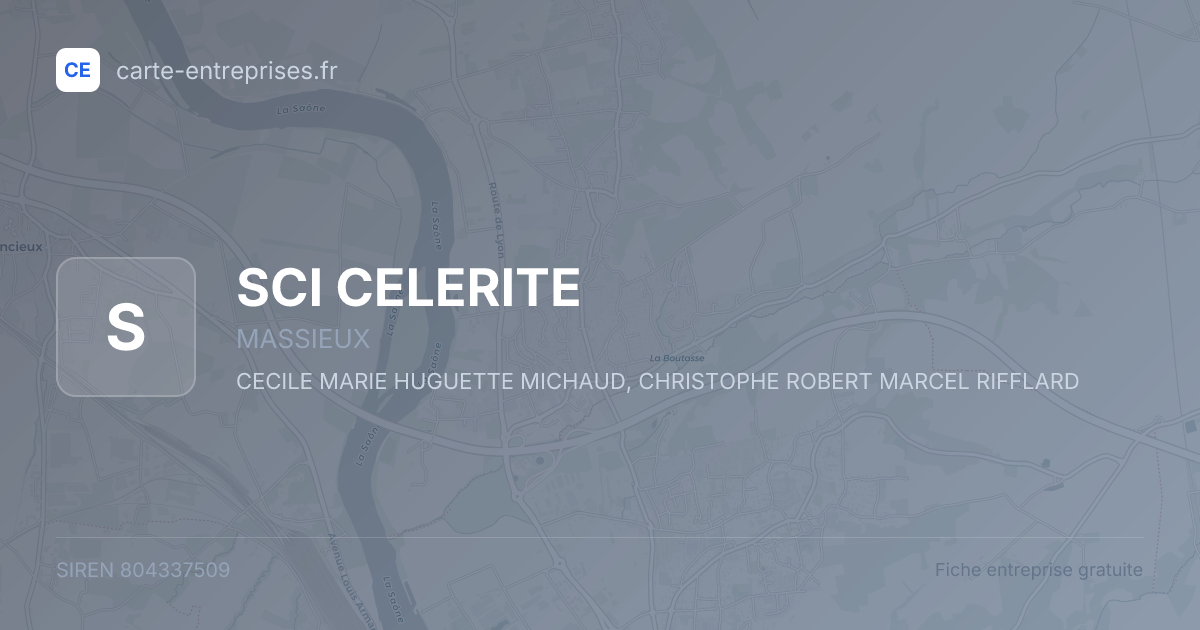 SCI CELERITE — 804337509 — fiche entreprise