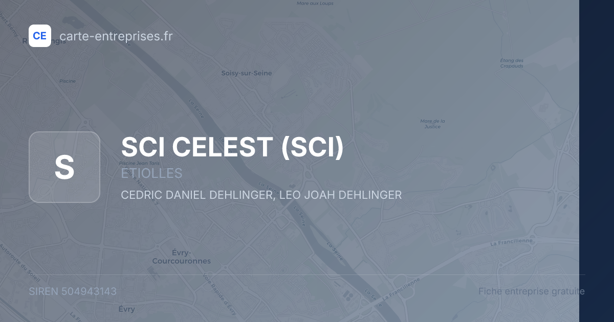 SCI CELEST (SCI) — 504943143 — fiche entreprise