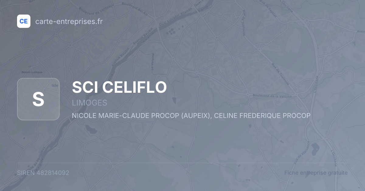 SCI CELIFLO — 482814092 — fiche entreprise