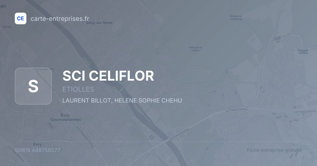 SCI CELIFLOR — 448756577 — fiche entreprise
