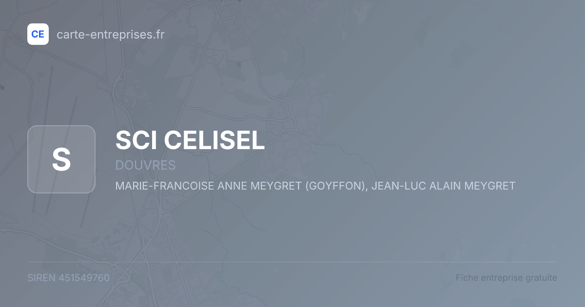 SCI CELISEL — 451549760 — fiche entreprise