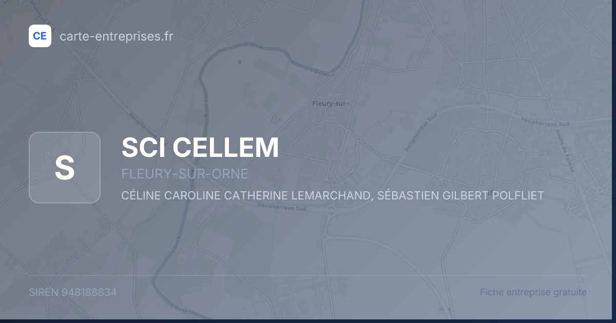 SCI CELLEM — 948188834 — fiche entreprise