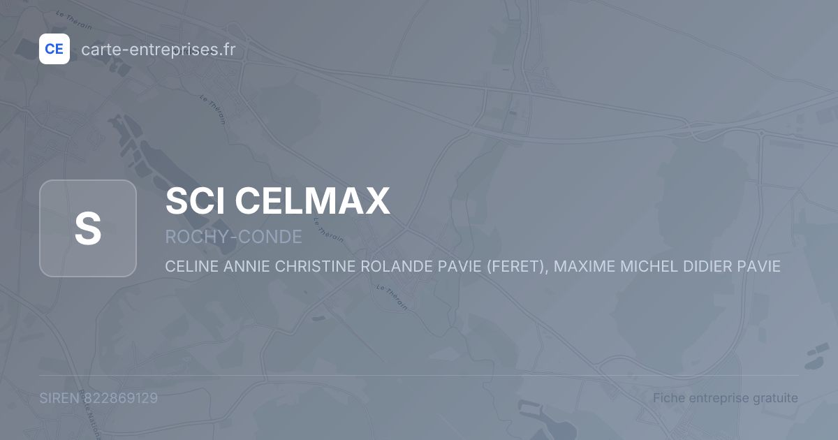 SCI CELMAX — 822869129 — fiche entreprise