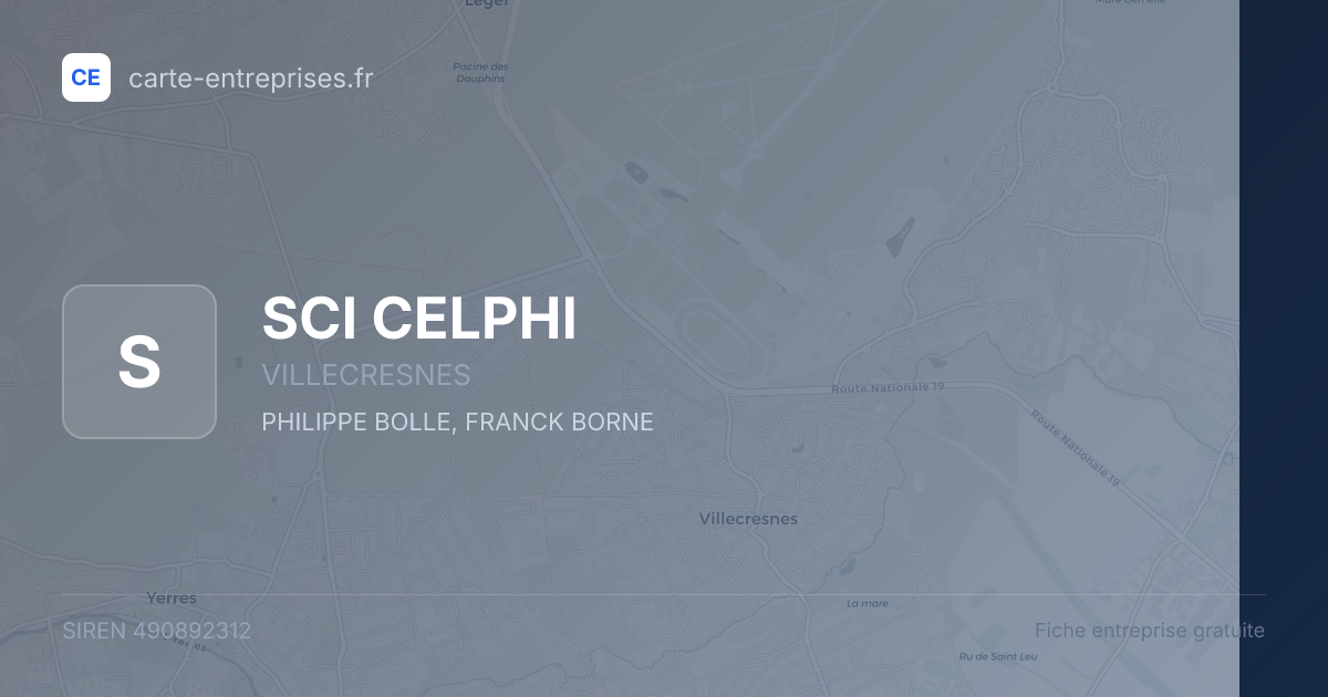SCI CELPHI — 490892312 — fiche entreprise