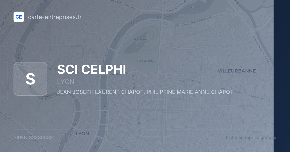 SCI CELPHI — 833893381 — fiche entreprise