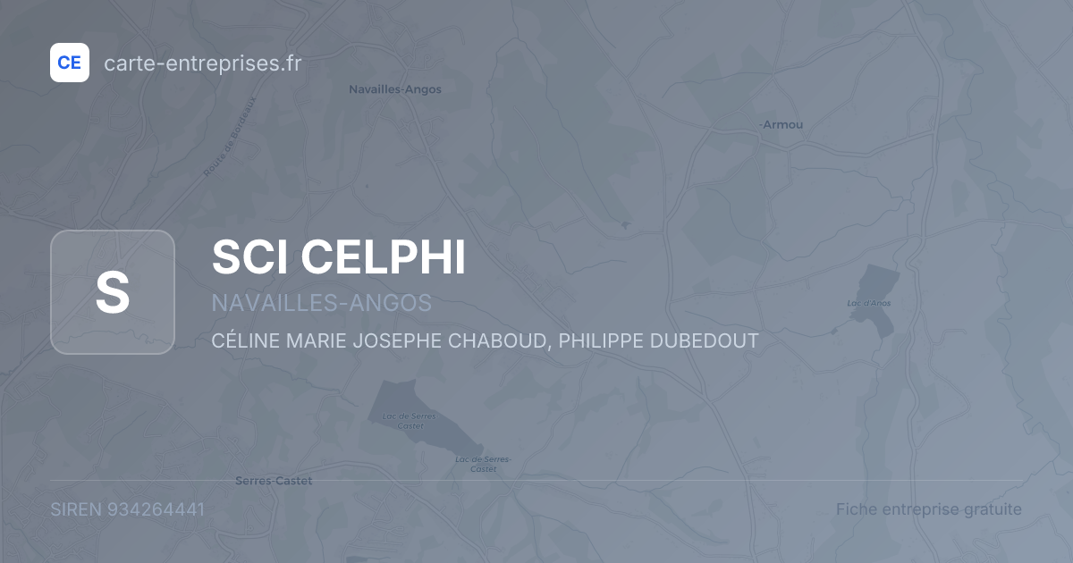 SCI CELPHI — 934264441 — fiche entreprise
