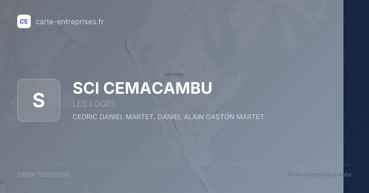 SCI CEMACAMBU — 752735753 — fiche entreprise