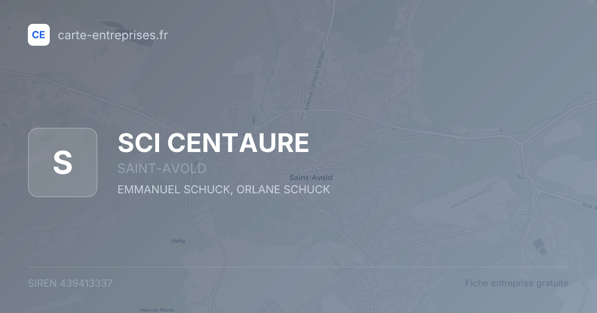 SCI CENTAURE — 439413337 — fiche entreprise