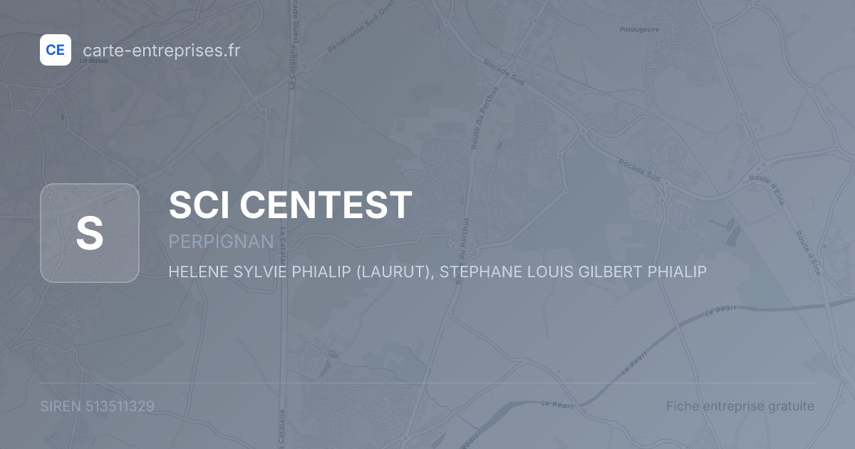 SCI CENTEST — 513511329 — fiche entreprise
