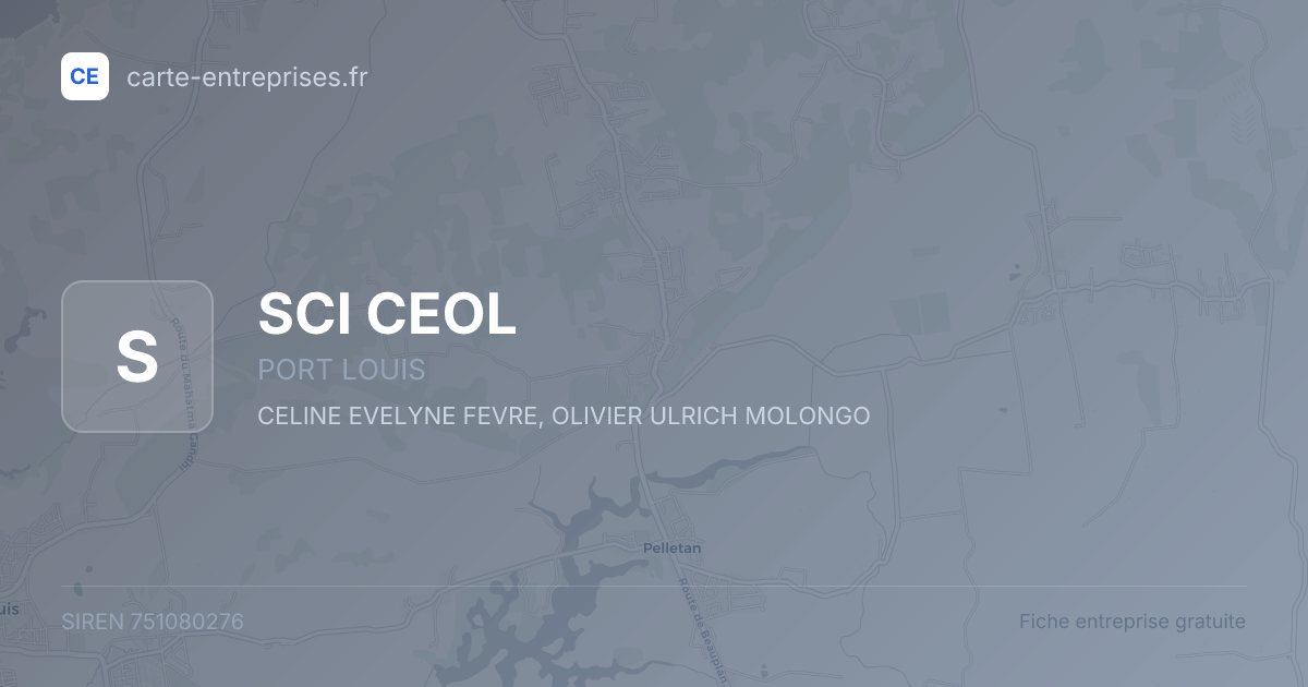 SCI CEOL — 751080276 — fiche entreprise