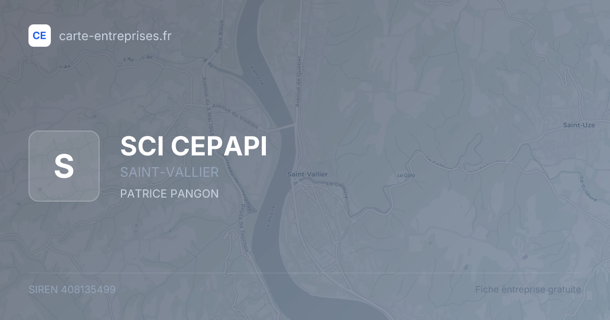 SCI CEPAPI — 408135499 — fiche entreprise