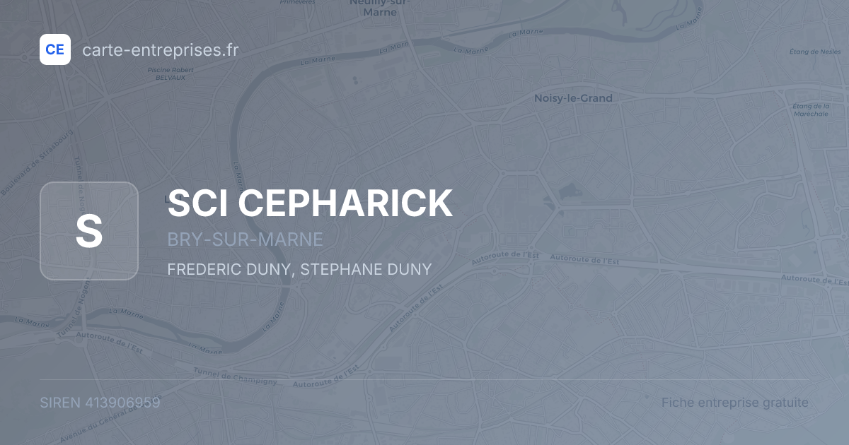 SCI CEPHARICK — 413906959 — fiche entreprise