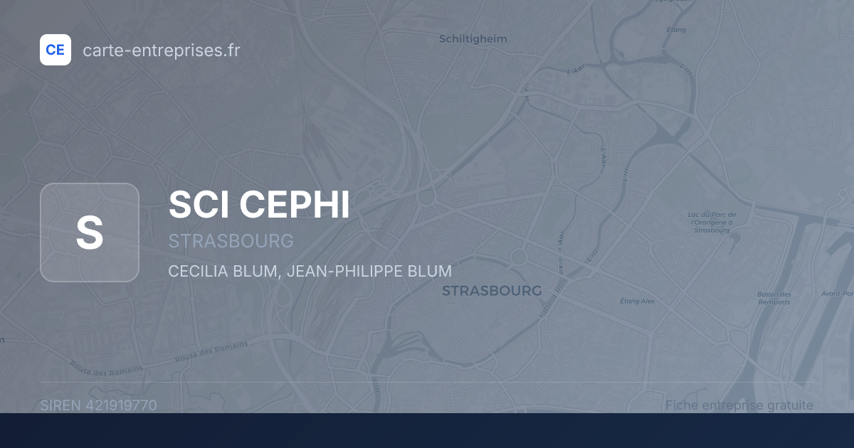 SCI CEPHI — 421919770 — fiche entreprise