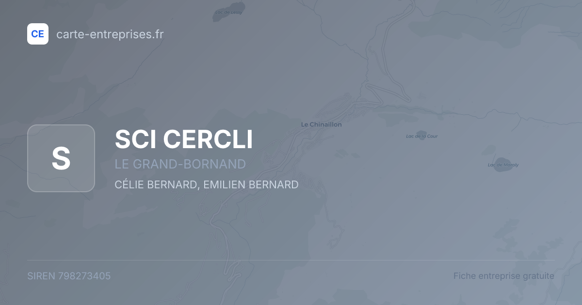 SCI CERCLI — 798273405 — fiche entreprise